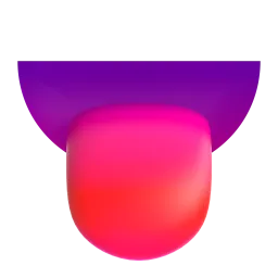 Tongue Fluent 3D emoji