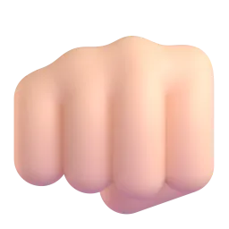 Faust: Helle Hautfarbe Fluent 3D emoji