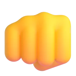 Oncoming fist Fluent 3D emoji