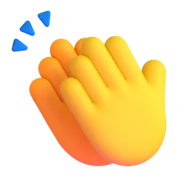 Clapping Hands Fluent 3D emoji