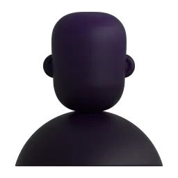 Bust in silhouette Fluent 3D emoji