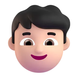 Boy Light Skin Tone Fluent 3D emoji