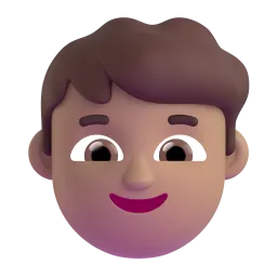 Boy Medium Light Skin Tone Fluent 3D emoji