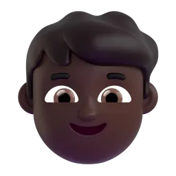 Boy: Medium-Dark Skin Tone Fluent 3D emoji