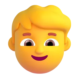Boy Fluent 3D emoji