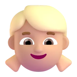 भूरे बालों वाली लड़की Fluent 3D emoji