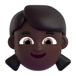 Girl: Medium-Dark Skin Tone Fluent 3D emoji