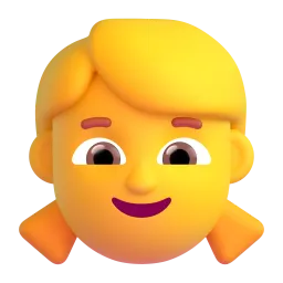 بچی Fluent 3D emoji