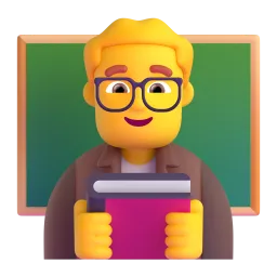 Man Teacher Fluent 3D emoji