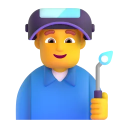 Fabrikarbeiter Fluent 3D emoji