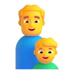 Man and Boy Fluent 3D emoji