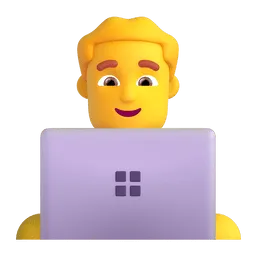 Man technologist Fluent 3D emoji