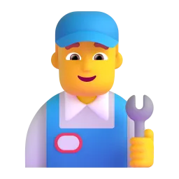 Man mechanic Fluent 3D emoji