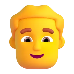 Man Fluent 3D emoji