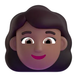 Woman Fluent 3D emoji