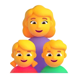 Ina at mga Anak Fluent 3D emoji