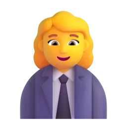 Woman office worker Fluent 3D emoji
