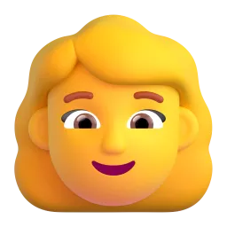 Woman Fluent 3D emoji