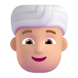 Türbanlı Adam Fluent 3D emoji