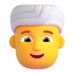 Mutum sanye da rawani Fluent 3D emoji