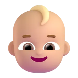 Sanggol: Medium Skin Tone Fluent 3D emoji