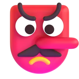 หน้ากากเทนกุ Fluent 3D emoji