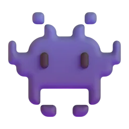 Alien monster Fluent 3D emoji