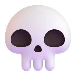 Skull Fluent 3D emoji