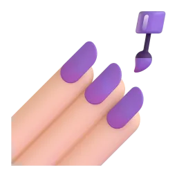 Nail Polish: Light Skin Tone Fluent 3D emoji