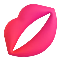 Kiss mark Fluent 3D emoji
