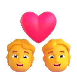 Couple with Heart Fluent 3D emoji