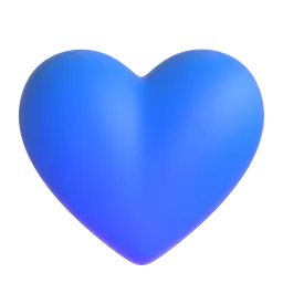 Blue Heart Fluent 3D emoji