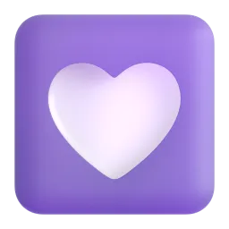 Heart decoration Fluent 3D emoji