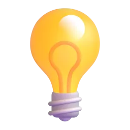 Light Bulb Fluent 3D emoji
