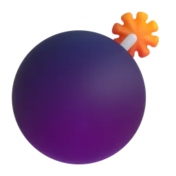 Bomb Fluent 3D emoji