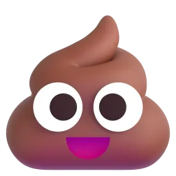 Pile of poo Fluent 3D emoji