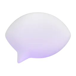 Speech Balloon Fluent 3D emoji