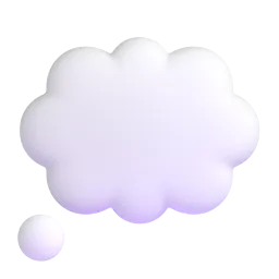 Thought balloon Fluent 3D emoji