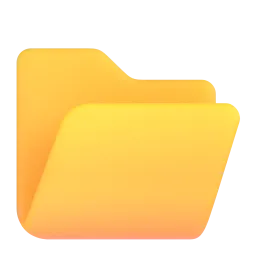 Open file folder Fluent 3D emoji