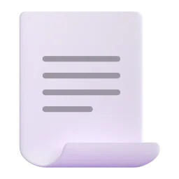 Page with curl Fluent 3D emoji