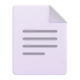 Page facing up Fluent 3D emoji