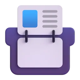 Card index Fluent 3D emoji