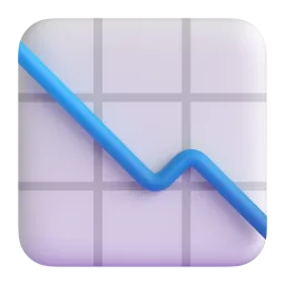 Chart decreasing Fluent 3D emoji