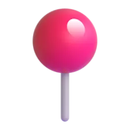 Round pushpin Fluent 3D emoji
