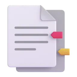 Bookmark tabs Fluent 3D emoji