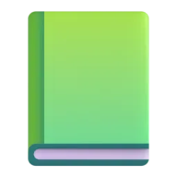 Yashil Kitob Fluent 3D emoji
