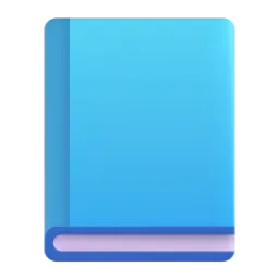 Ko'k Kitob Fluent 3D emoji