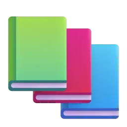 Books Fluent 3D emoji