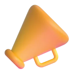 Megaphone Fluent 3D emoji