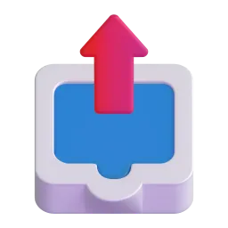 Outbox tray Fluent 3D emoji